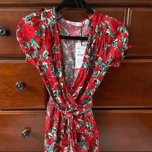 Zara Wrap Mini Dress size XS; NWT